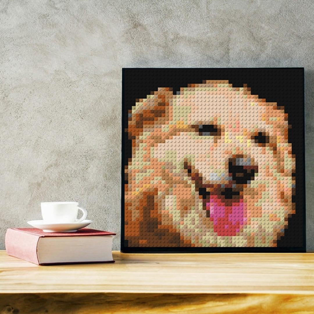 Personalised Brick Mosaic | Custom Mosaic Maker | LEGO Art Style