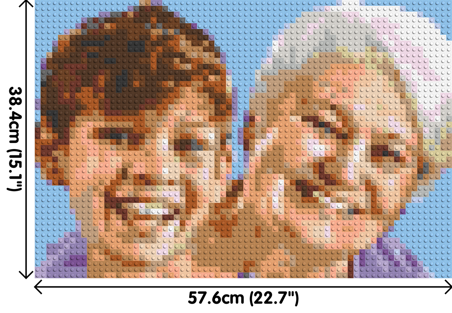 Carte cadeau - Mosaïque de Brique personnalisée - plaques de base 2x3/3x2