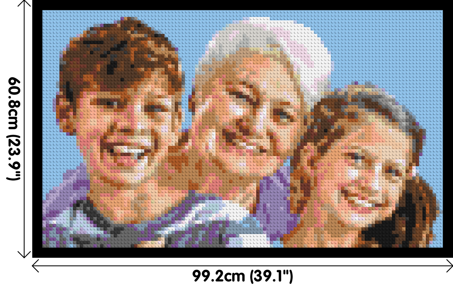 Geschenkkarte - Individuelles Baustein-Mosaik - 3x5/5x3 Grundplatten