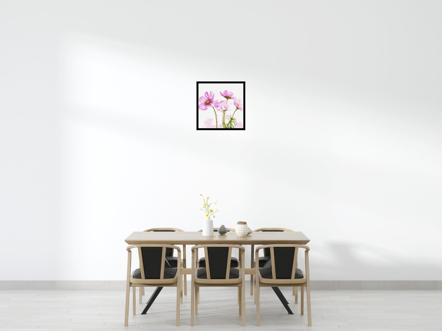 Pink Cosmea - Brick Art Mosaic Kit 3x3 large