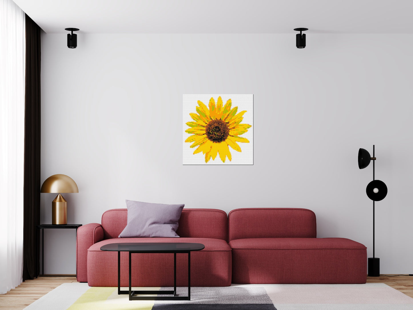 Sunflower - Brick Art Mosaic Kit 4x4 large
