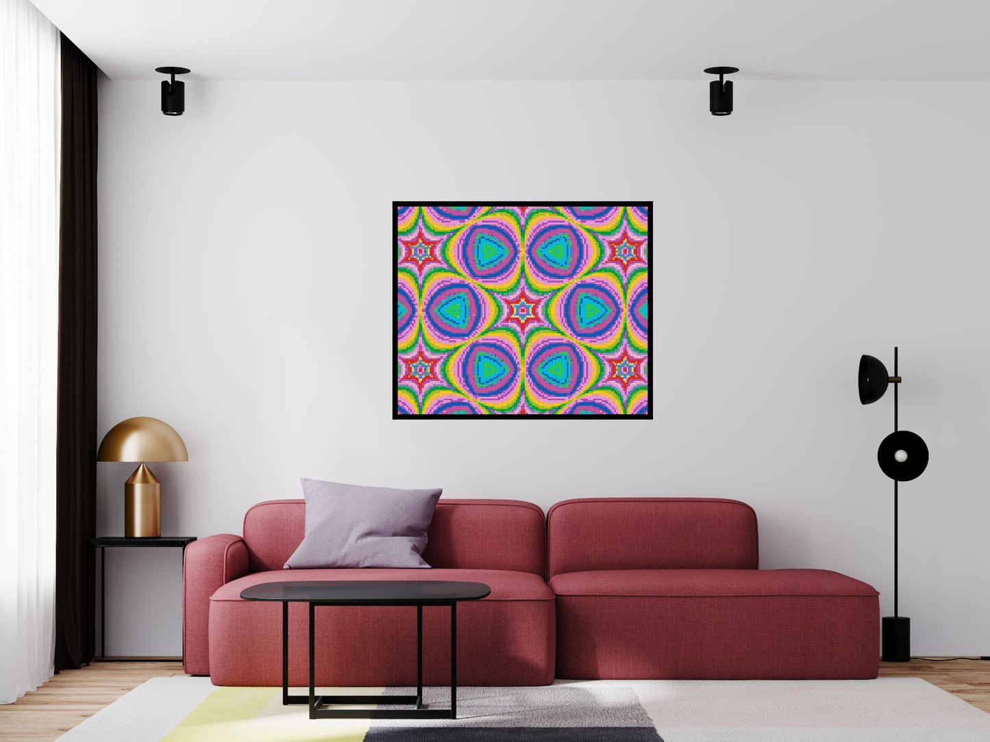 Abstract Pattern #2 - Brick Art Mosaic Kit 6x5 large