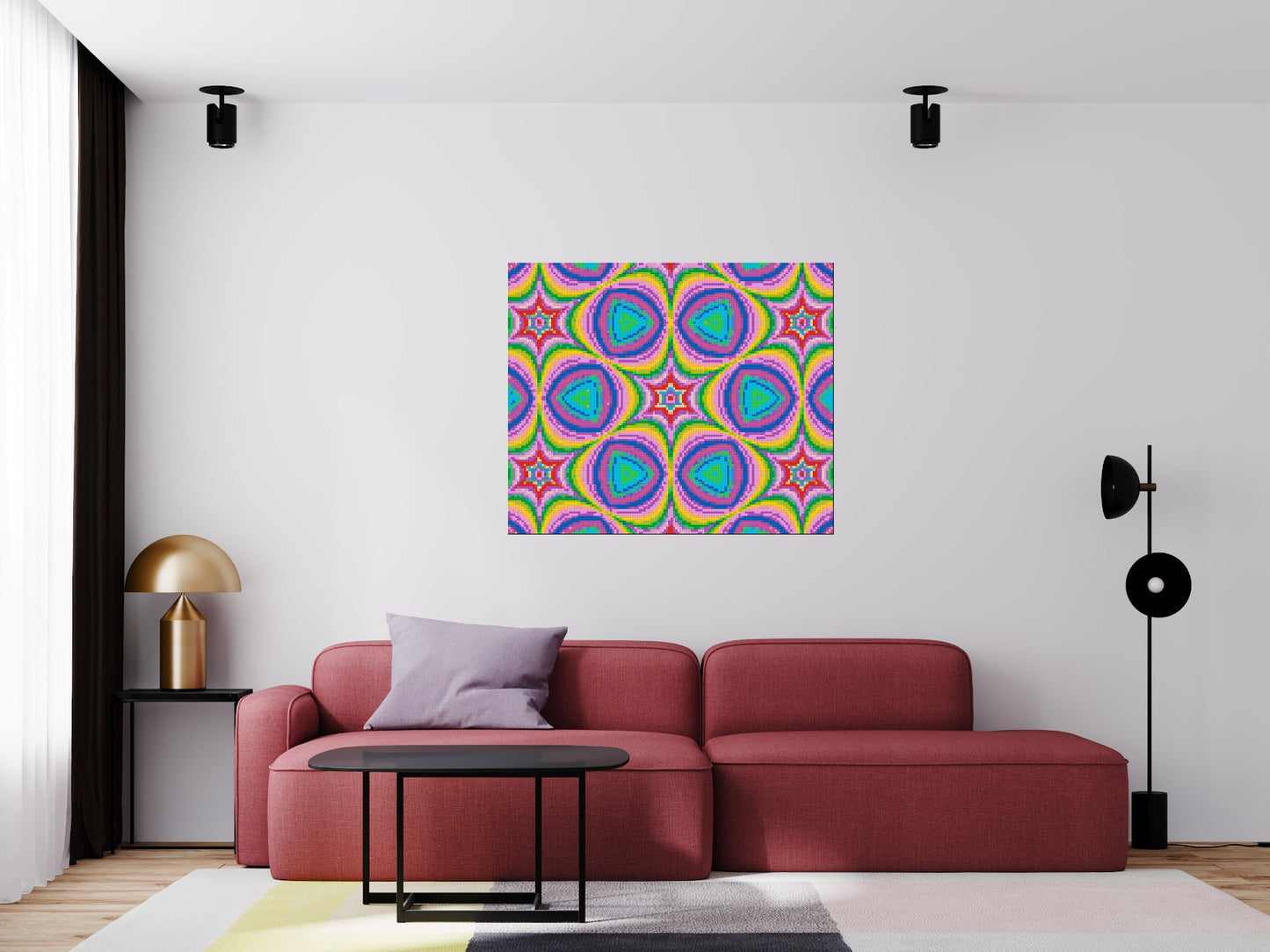 Abstract Pattern #2 - Brick Art Mosaic Kit 6x5 large