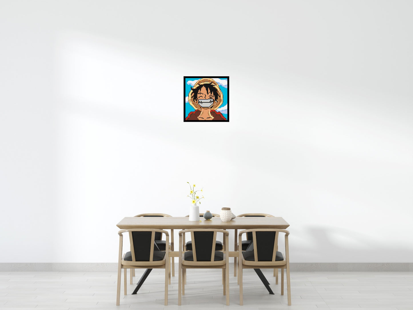 Monkey D. Luffy Pixel Art - Brick Art Mosaic Kit 3x3 large