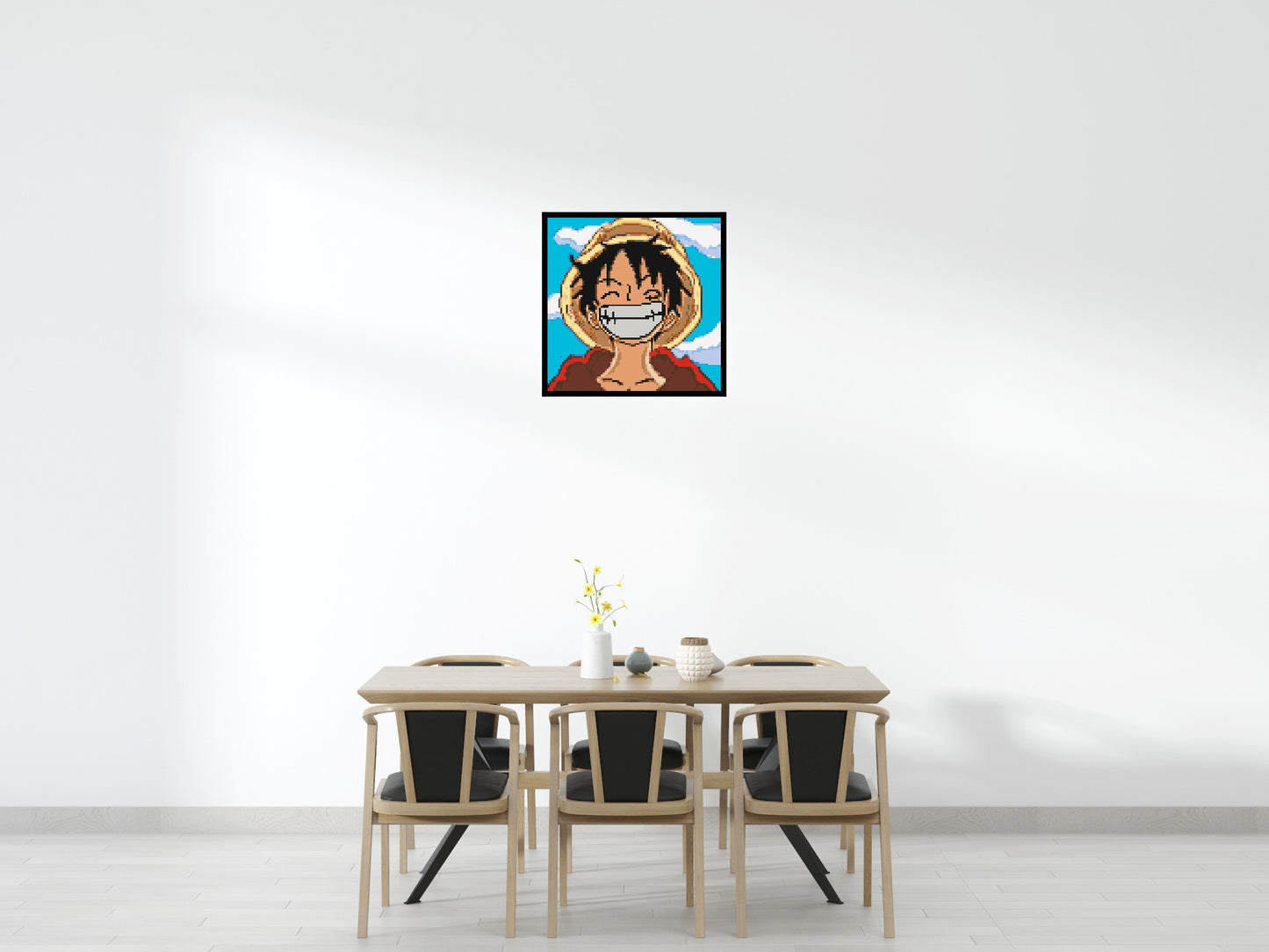 Monkey D. Luffy Pixel Art - Brick Art Mosaic Kit 4x4 large