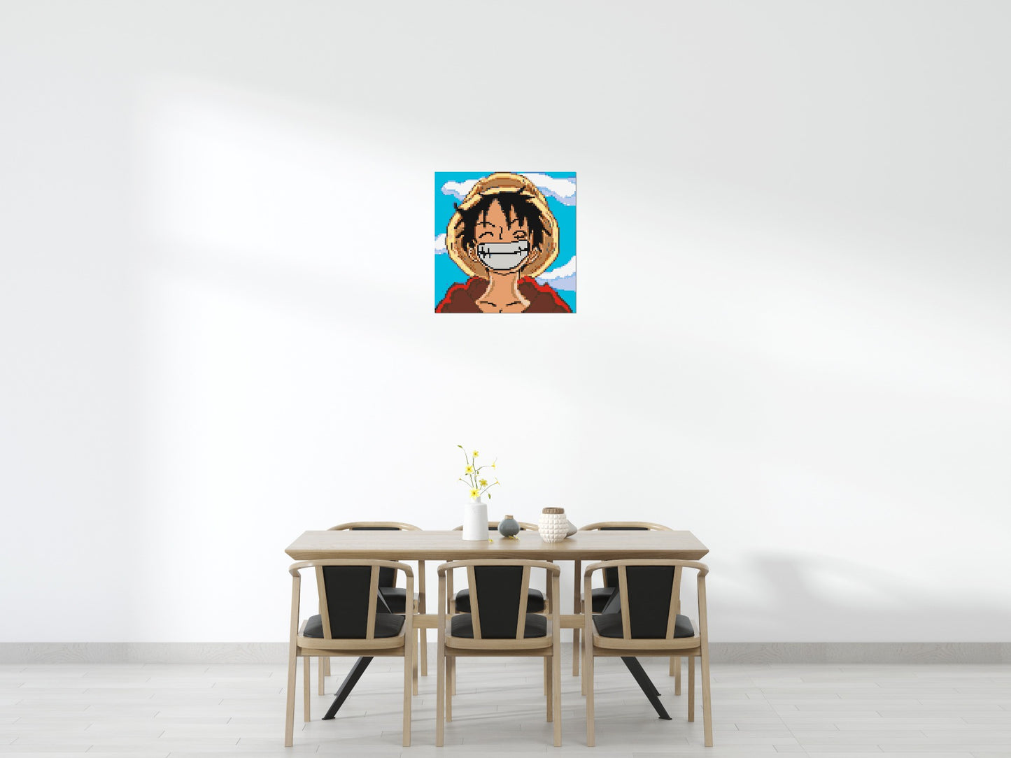 Monkey D. Luffy Pixel Art - Brick Art Mosaic Kit 4x4 large