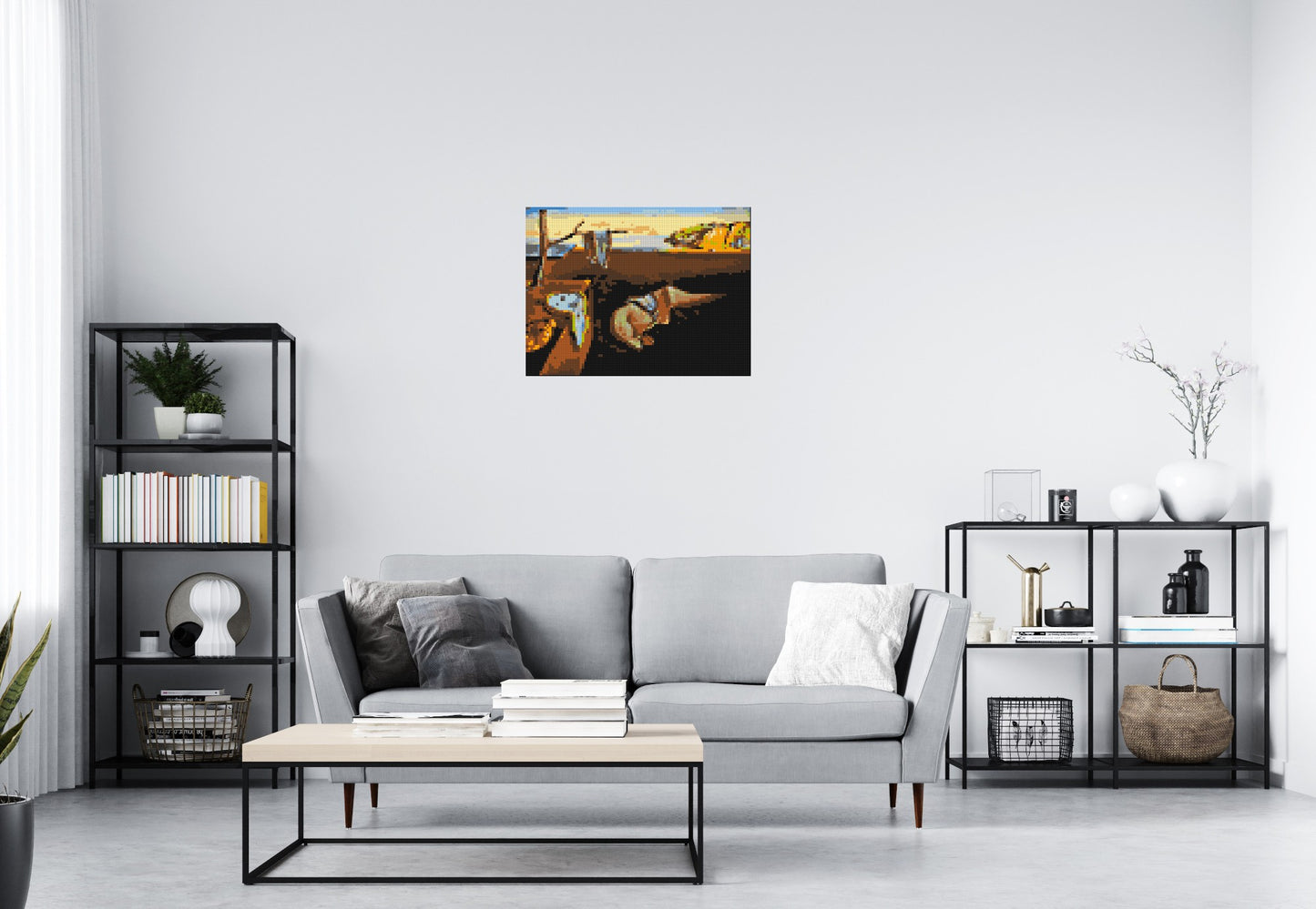 The Persistence of Memory by Salvador Dali - Brick Art Mosaic Kit 4x3 large