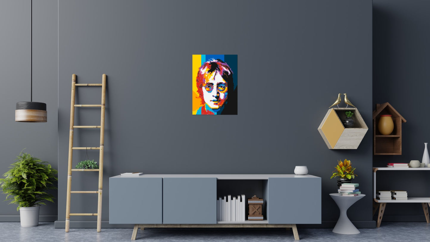 John Lennon - Brick Art Mosaic Kit 3x4 large