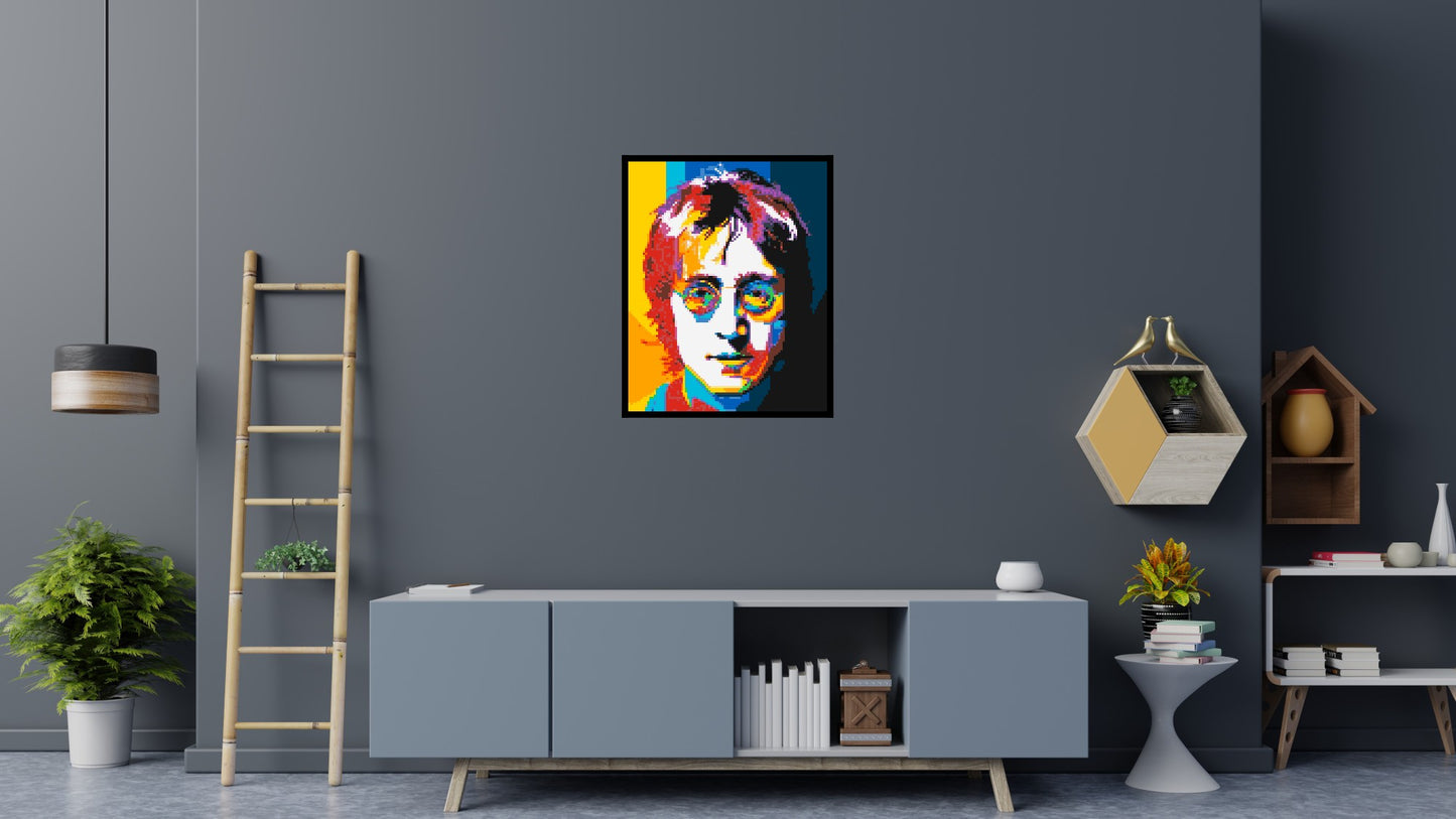 John Lennon - Brick Art Mosaic Kit 4x5 large