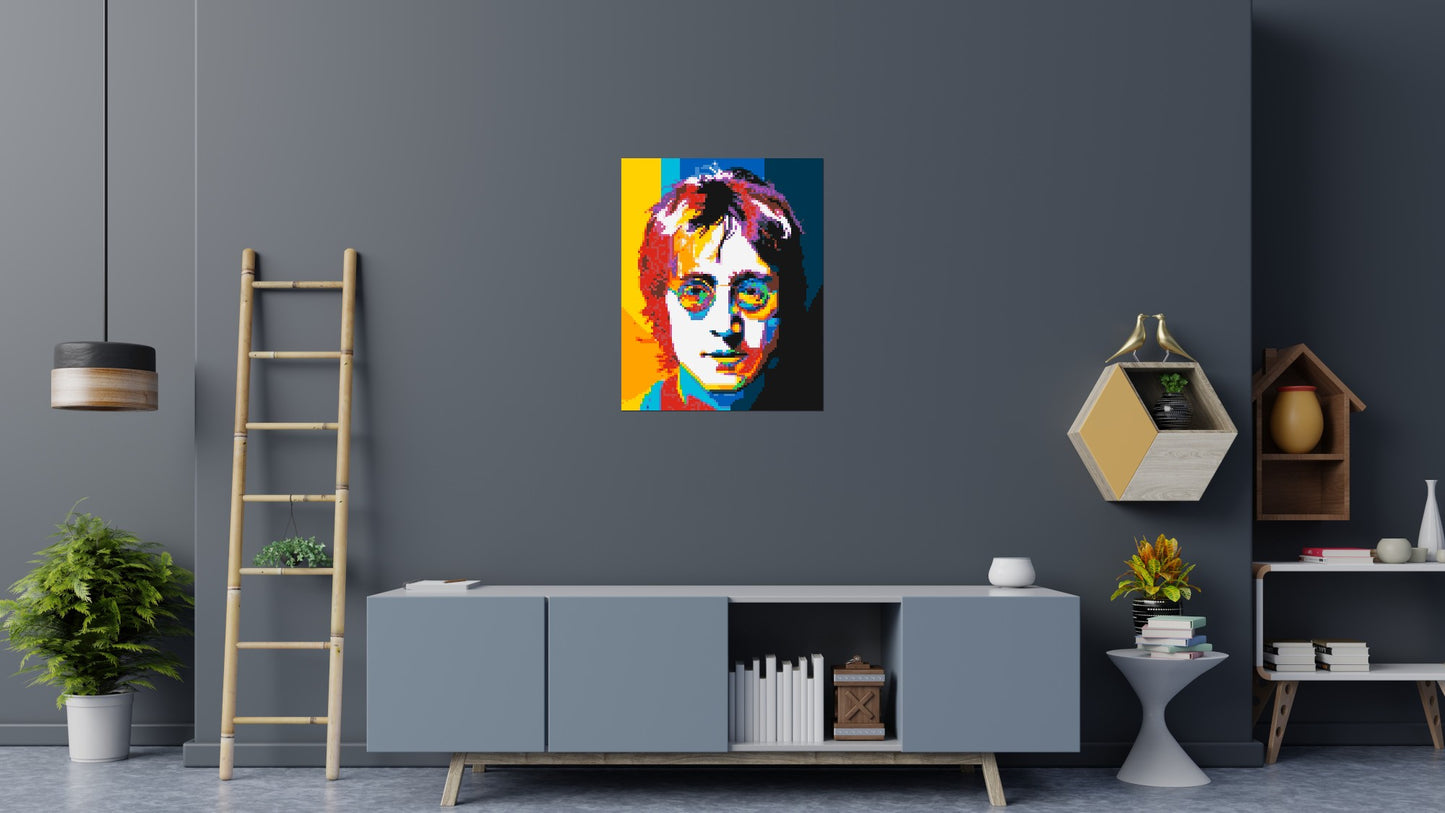 John Lennon - Brick Art Mosaic Kit 4x5 large