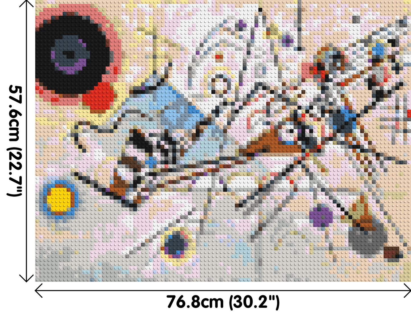 Composition VIII by Wassily Kandinsky - Brick Art Mosaic Kit 4x3 large
