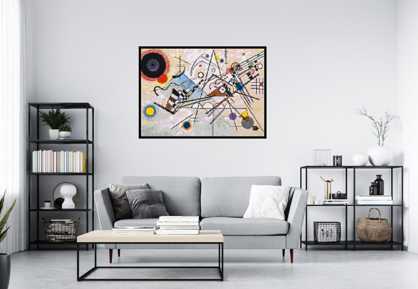 Composition VIII by Wassily Kandinsky - Brick Art Mosaic Kit 7x5 large