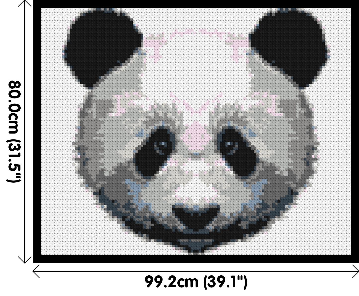 Panda - Brick Art Mosaic Kit 5x4 large