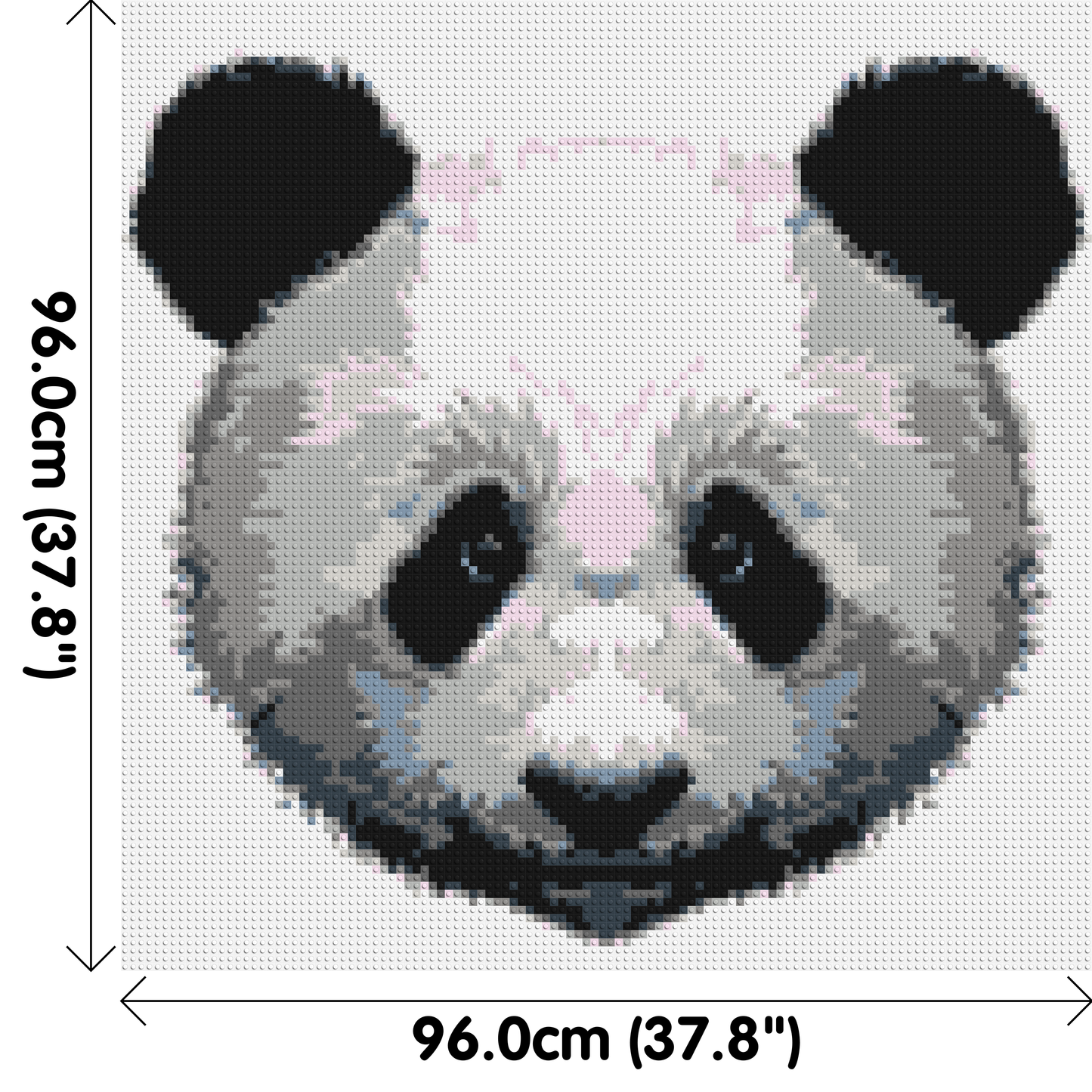 Panda - Brick Art Mosaic Kit 5x5 large