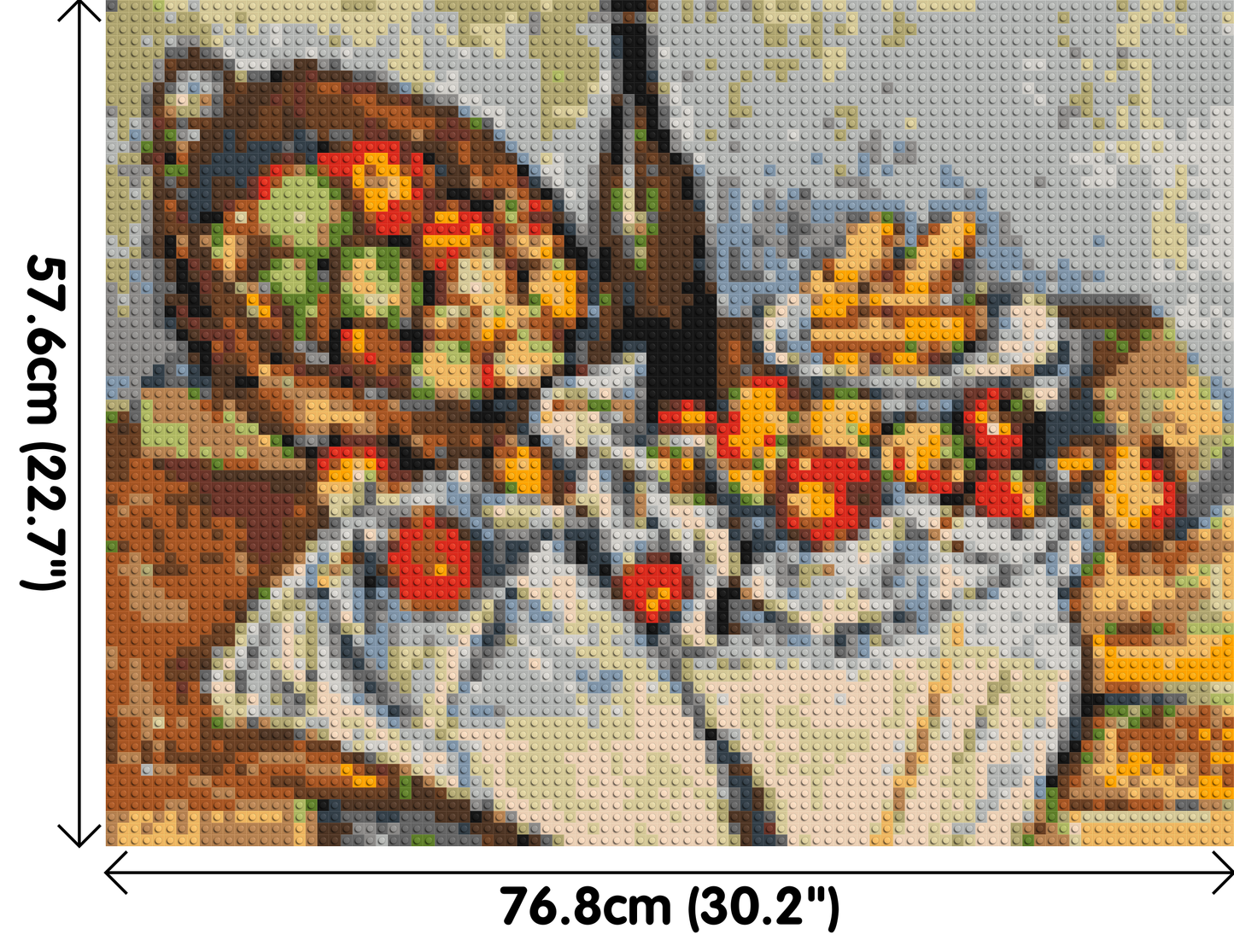 Basket of Apples by Paul Cézanne - Brick Art Mosaic Kit 4x3 large