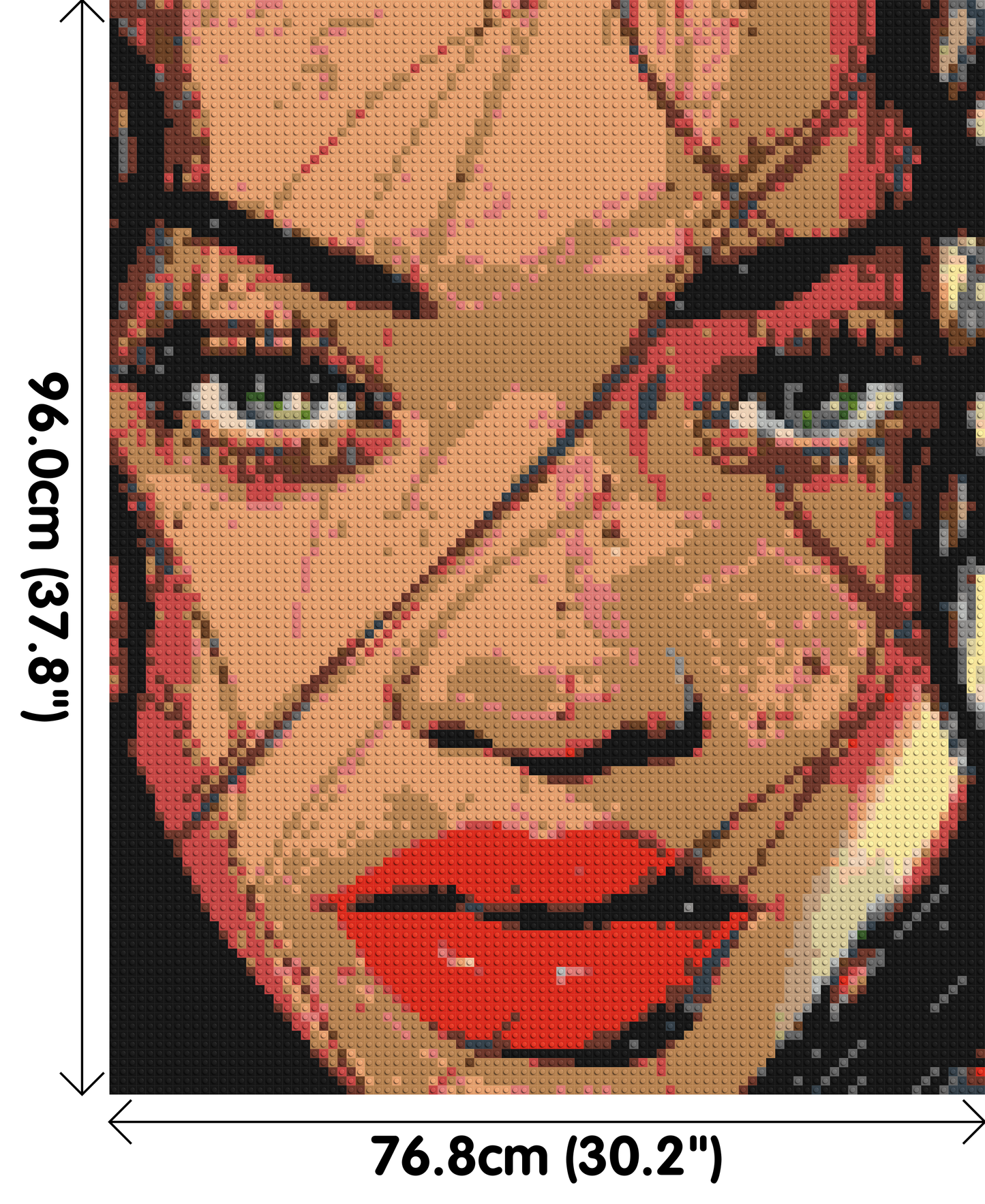 Rihanna - Brick Art Mosaic Kit 4x5 large