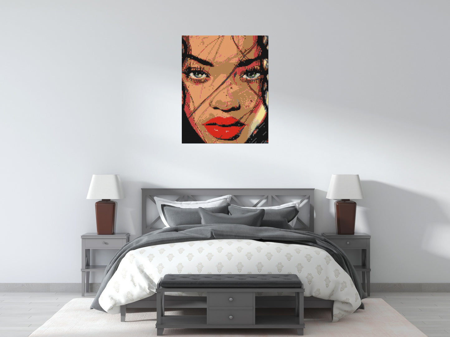 Rihanna - Brick Art Mosaic Kit 4x5 large