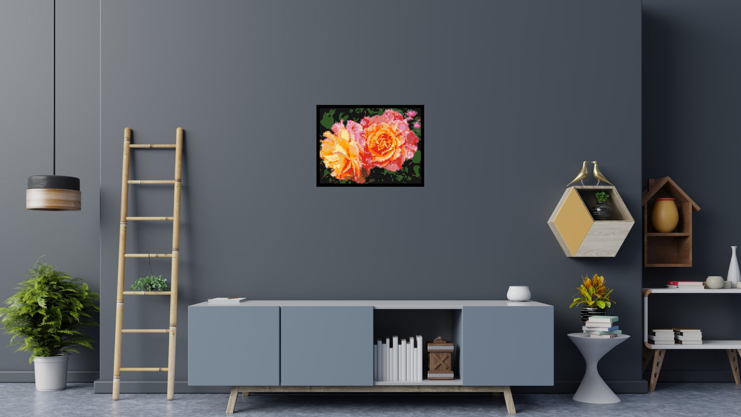 Roses - Brick Art Mosaic Kit 4x3 large
