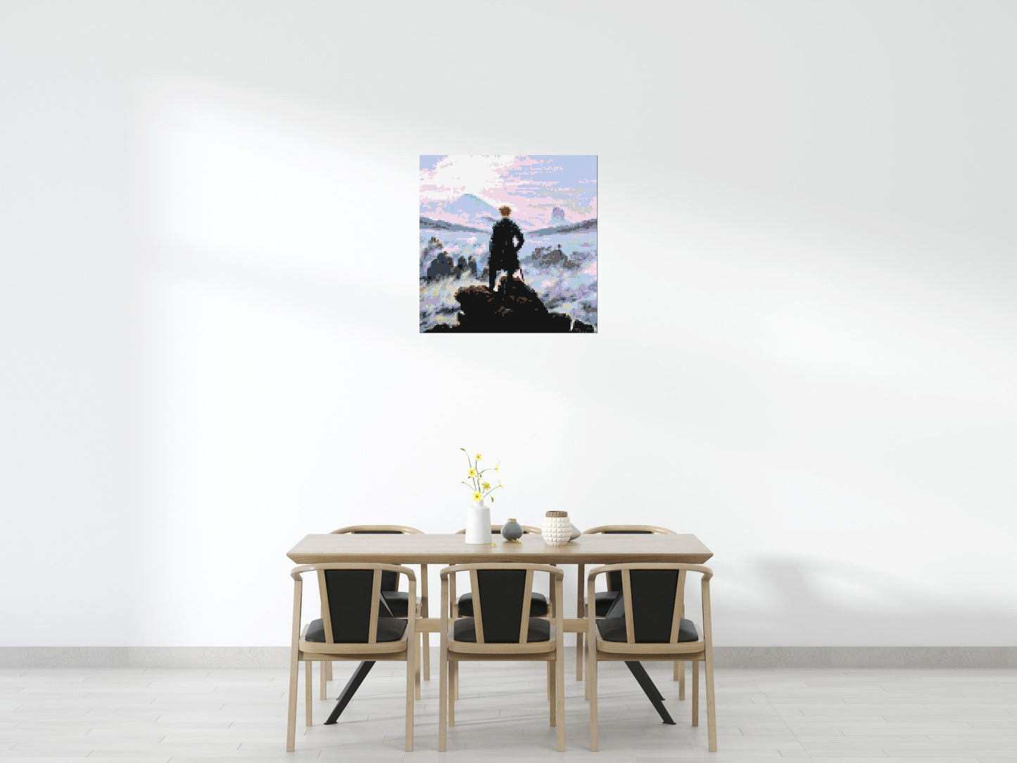 Wanderer Above the Sea of Fog by Caspar D. Friedrich - Brick Art Mosaic Kit 5x5 large