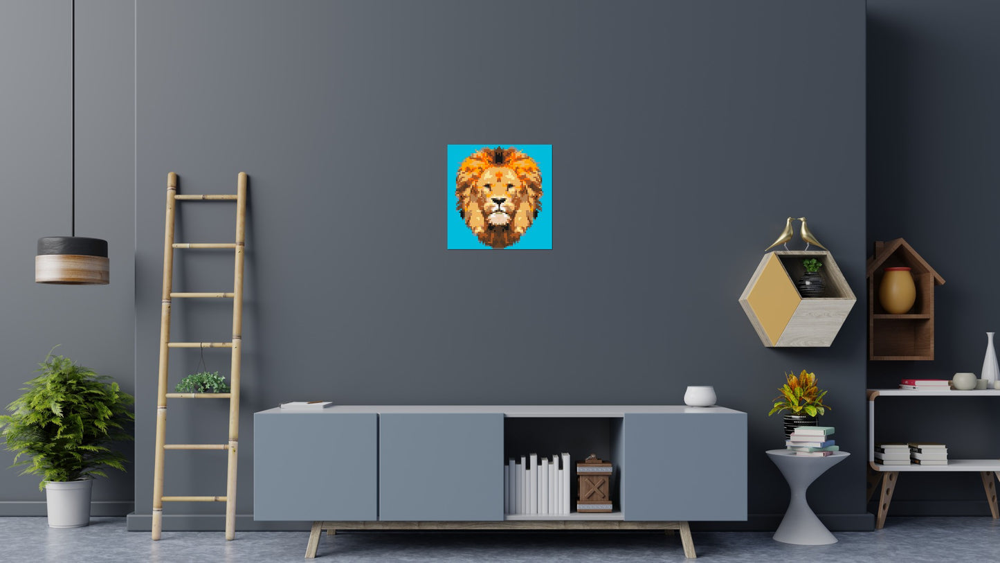 Lion King Pop Art - Brick Art Mosaic Kit 3x3 large