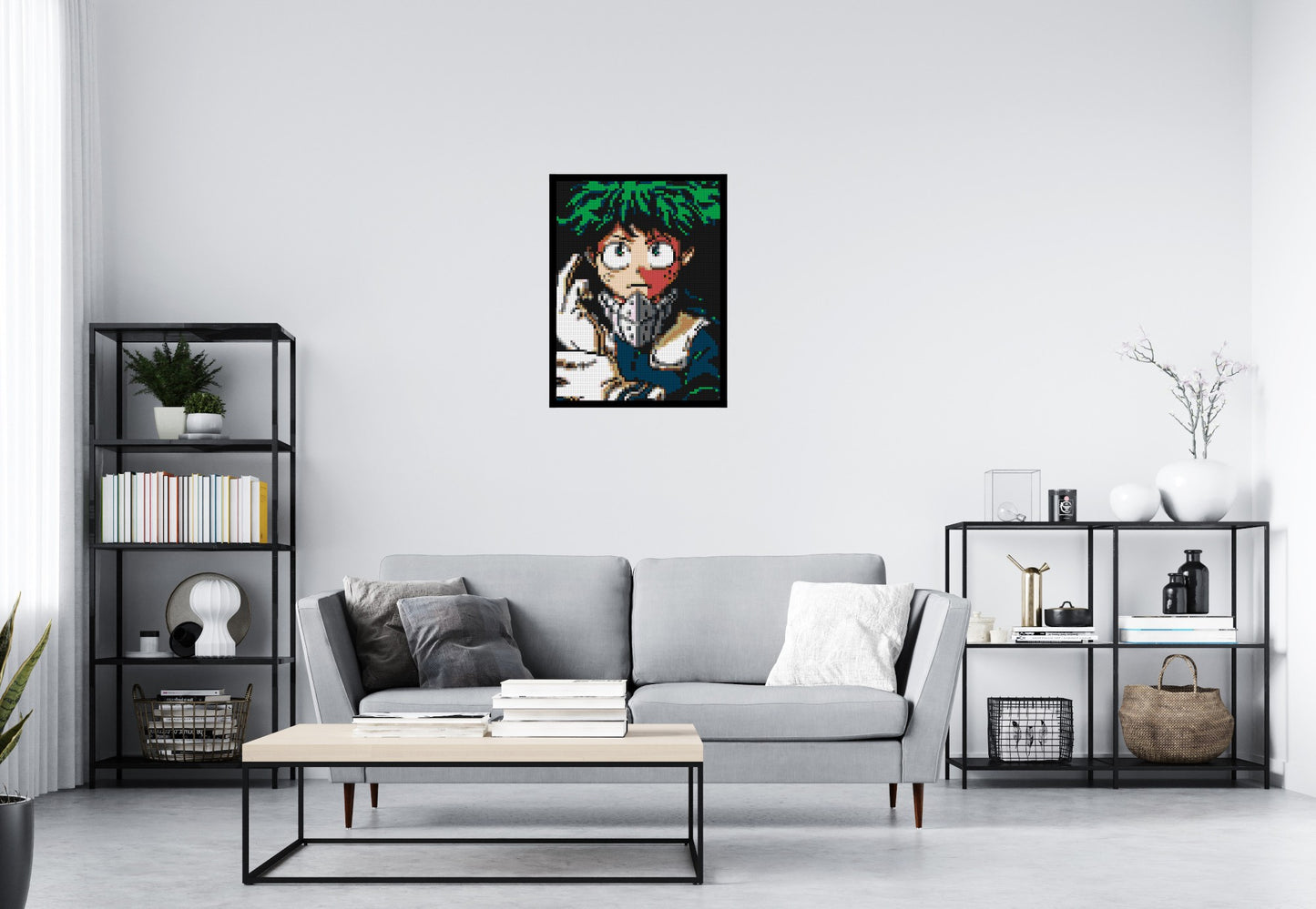 Izuku Midoriya Pixel Art - Brick Art Mosaic Kit 3x4 large