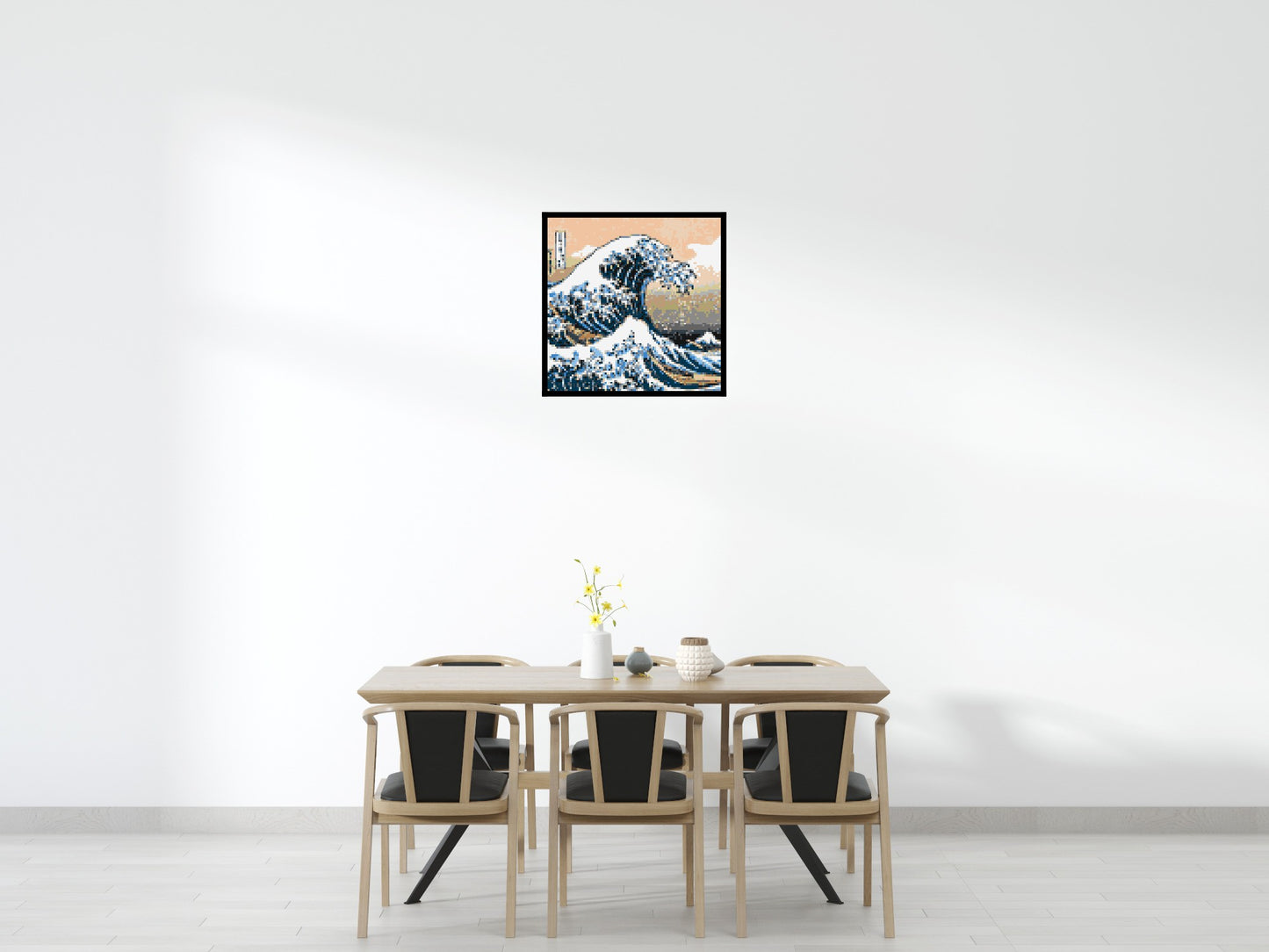 The Great Wave Off Kanagawa by Katsushika Hokusai - Brick Art Mosaic Kit 4x4 large