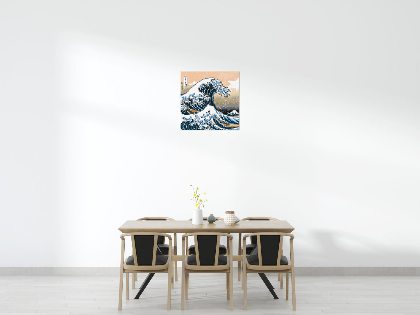The Great Wave Off Kanagawa by Katsushika Hokusai - Brick Art Mosaic Kit 4x4 large