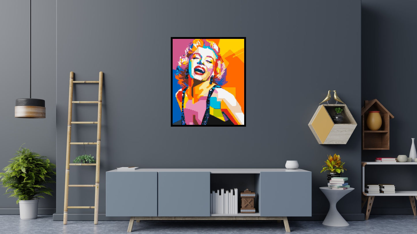 Marilyn Monroe #2 - Brick Art Mosaic Kit 5x6 large