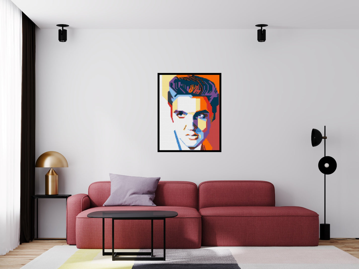Elvis Presley - Brick Art Mosaic Kit 4x5 large