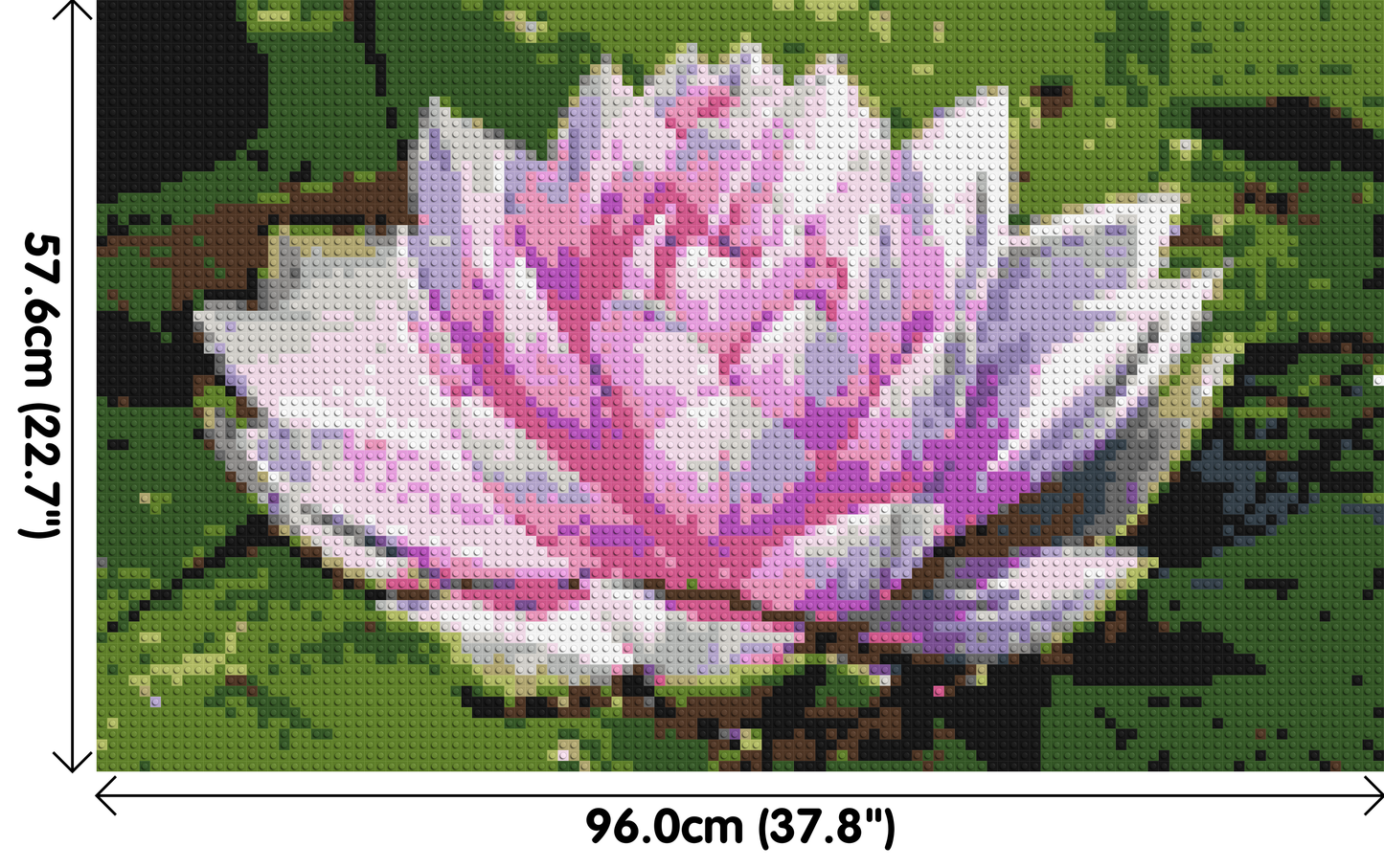Water Lily - Brick Art Mosaic Kit 5x3 large