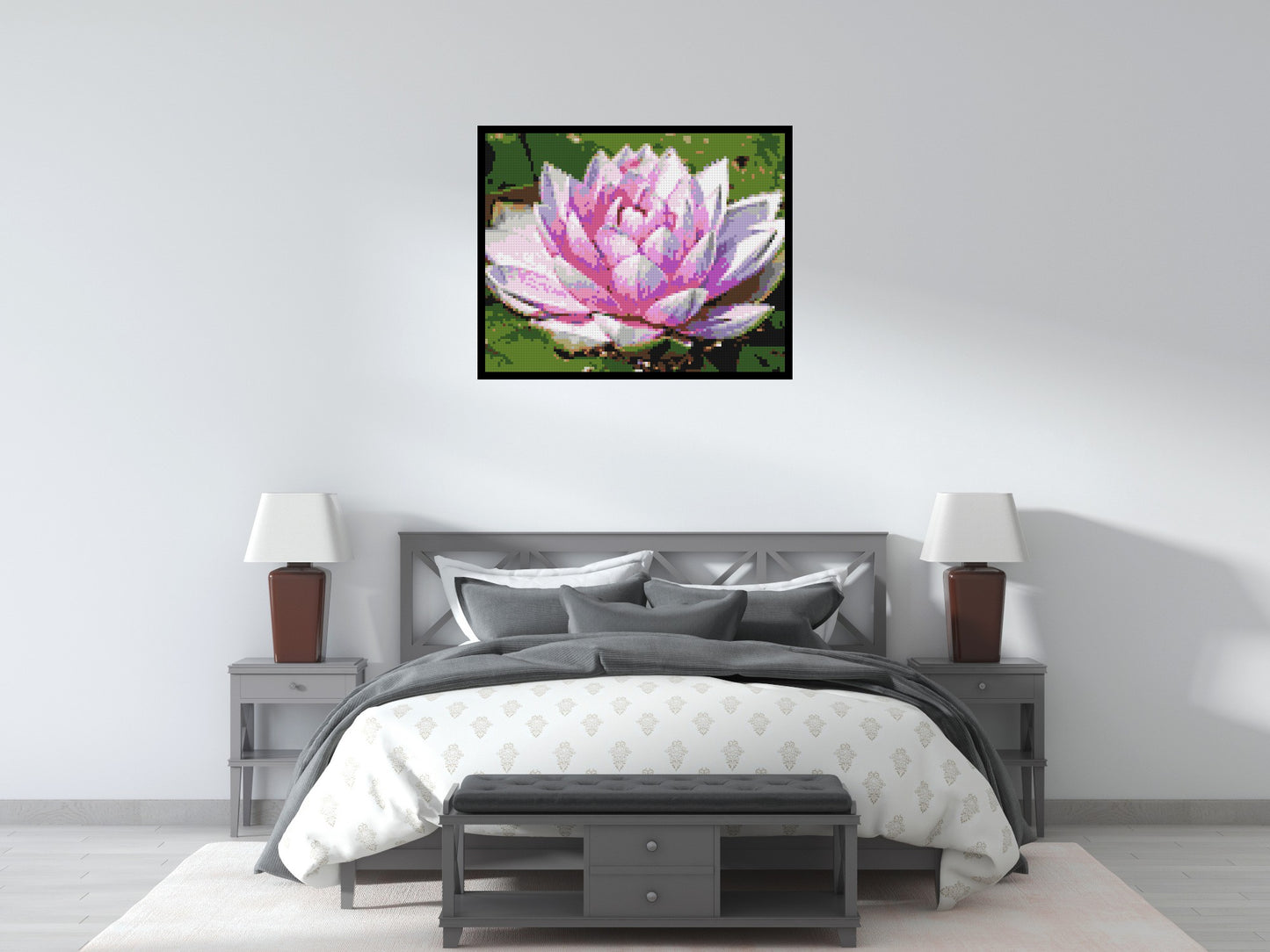 Water Lily - Brick Art Mosaic Kit 5x4 large