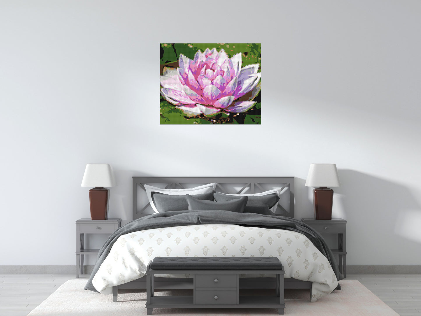 Water Lily - Brick Art Mosaic Kit 5x4 large