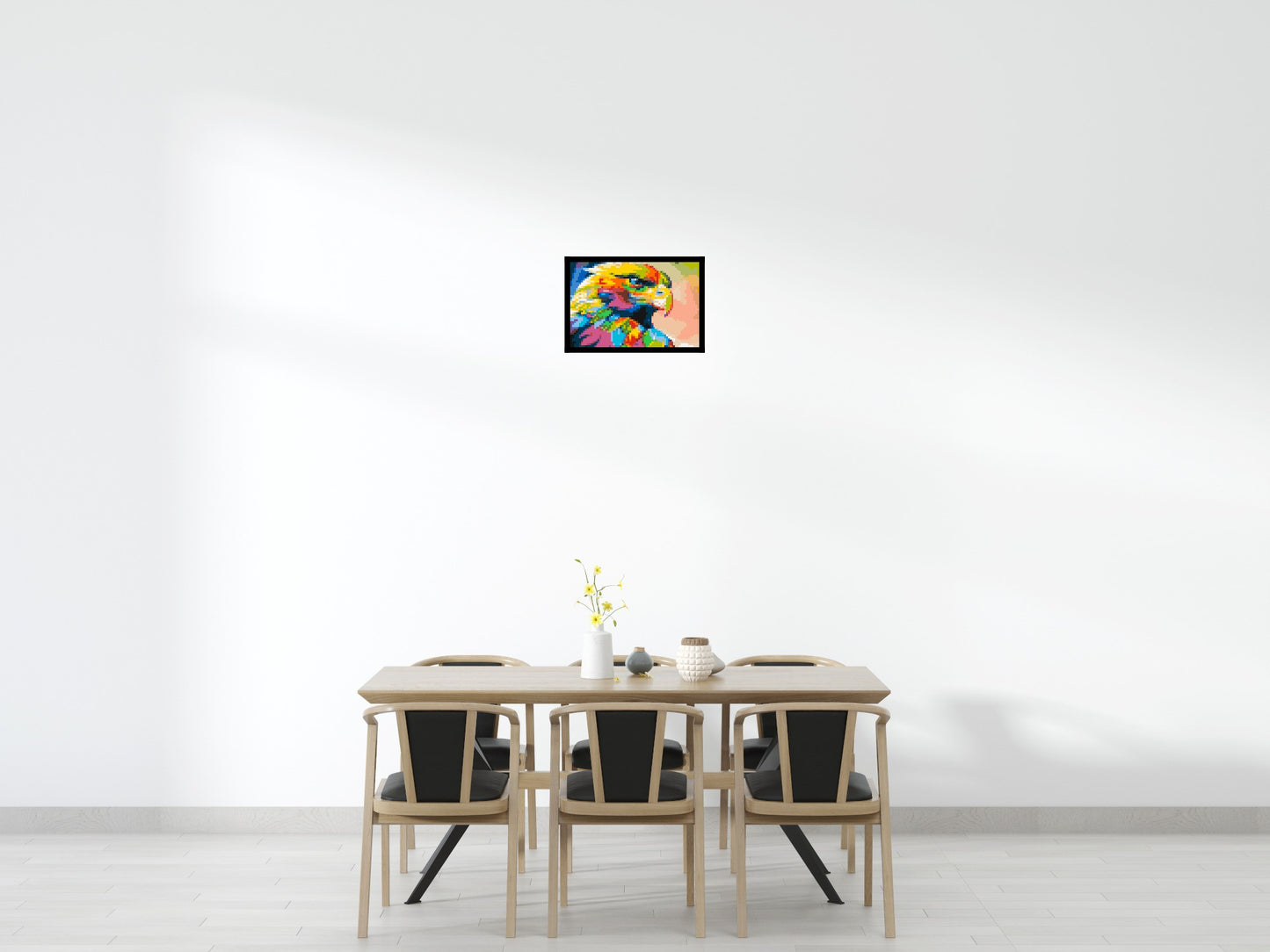 Eagle Colourful Pop Art - Brick Art Mosaic Kit 3x2 large