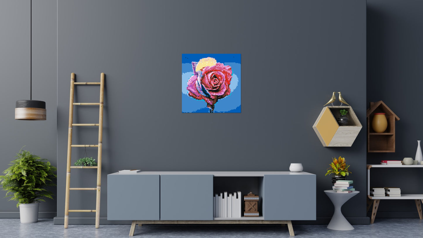Colourful Rose - Brick Art Mosaic Kit 4x4 large