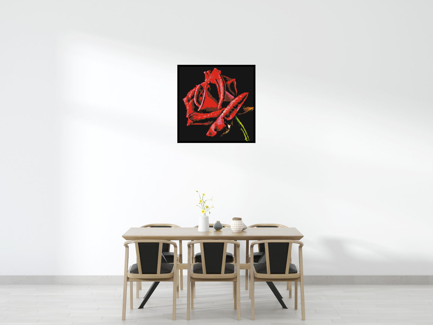 Red Rose - Brick Art Mosaic Kit 5x5 large