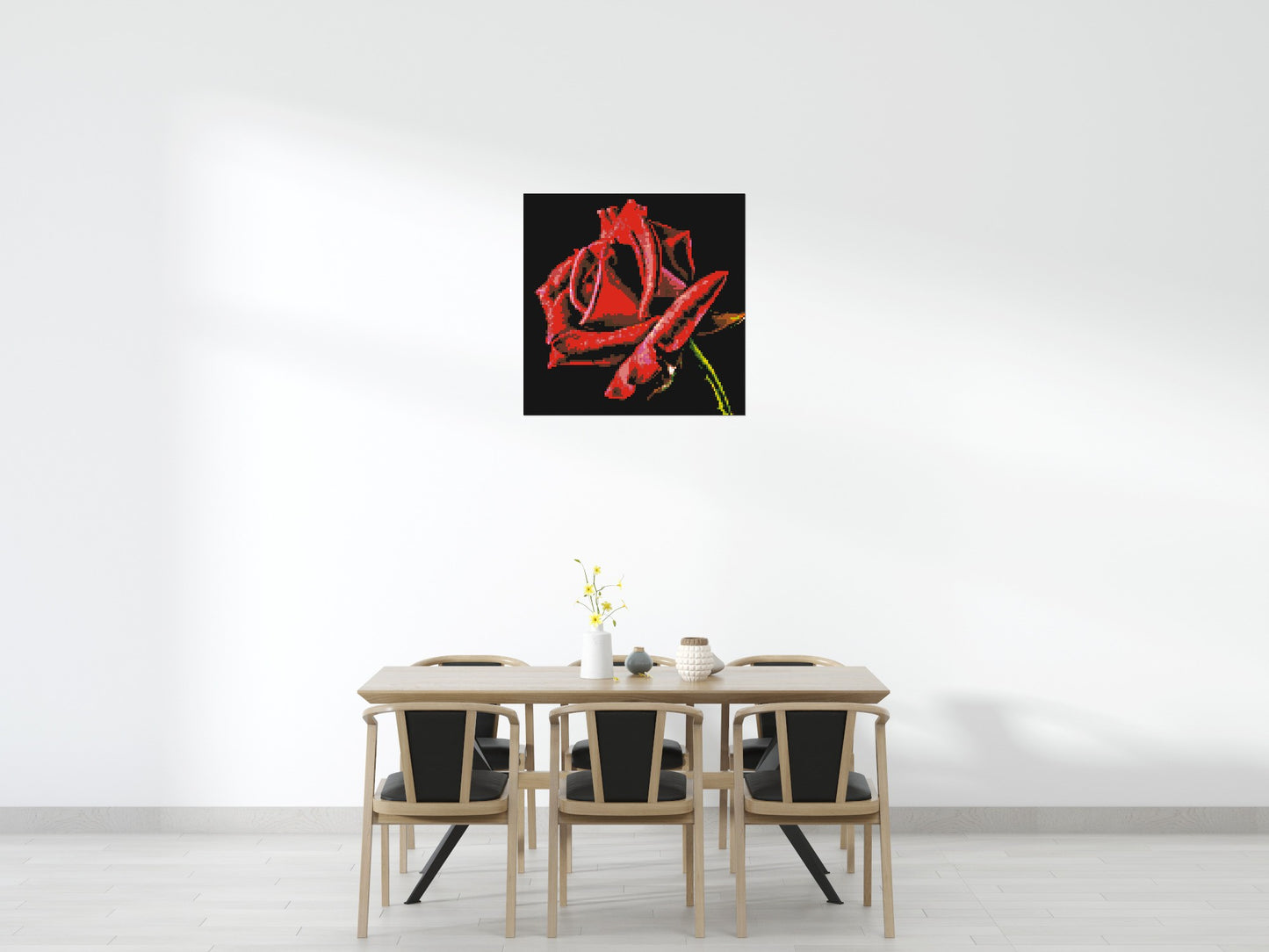 Red Rose - Brick Art Mosaic Kit 5x5 large