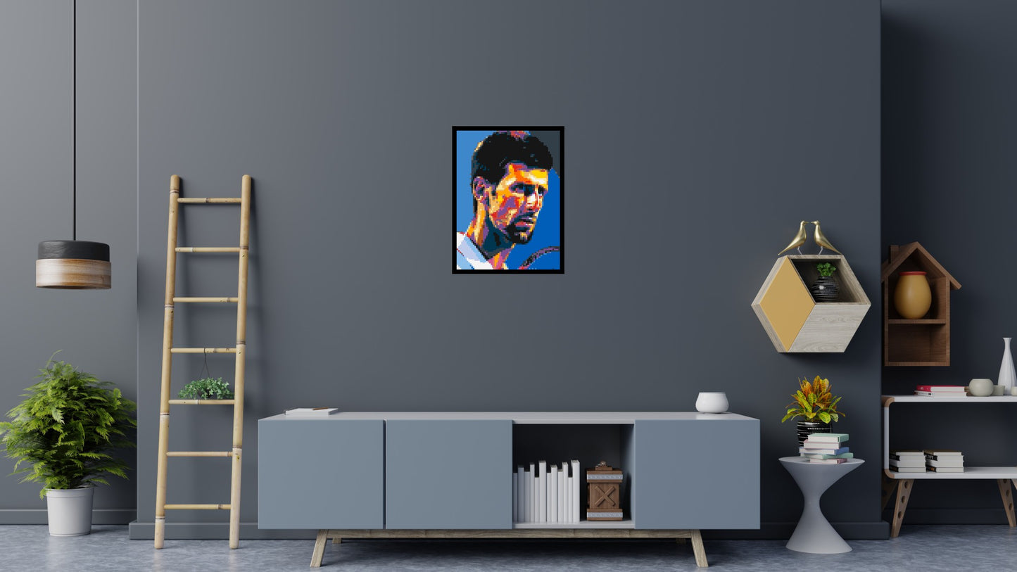 Novak Djokovic - Brick Art Mosaic Kit 3x4 large