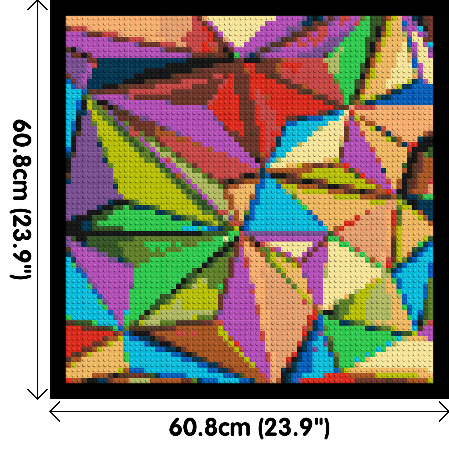 Abstract Pattern #9 - Brick Art Mosaic Kit 3x3 large