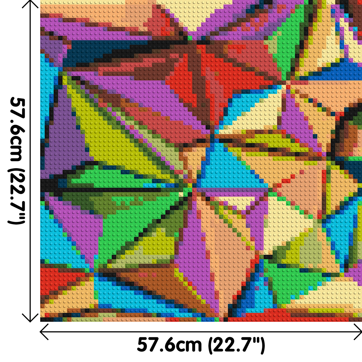 Abstract Pattern #9 - Brick Art Mosaic Kit 3x3 large