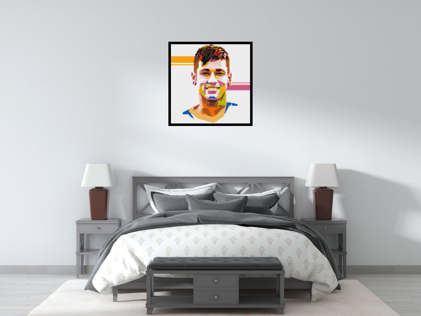 Neymar #2 - Brick Art Mosaic Kit 4x4 large