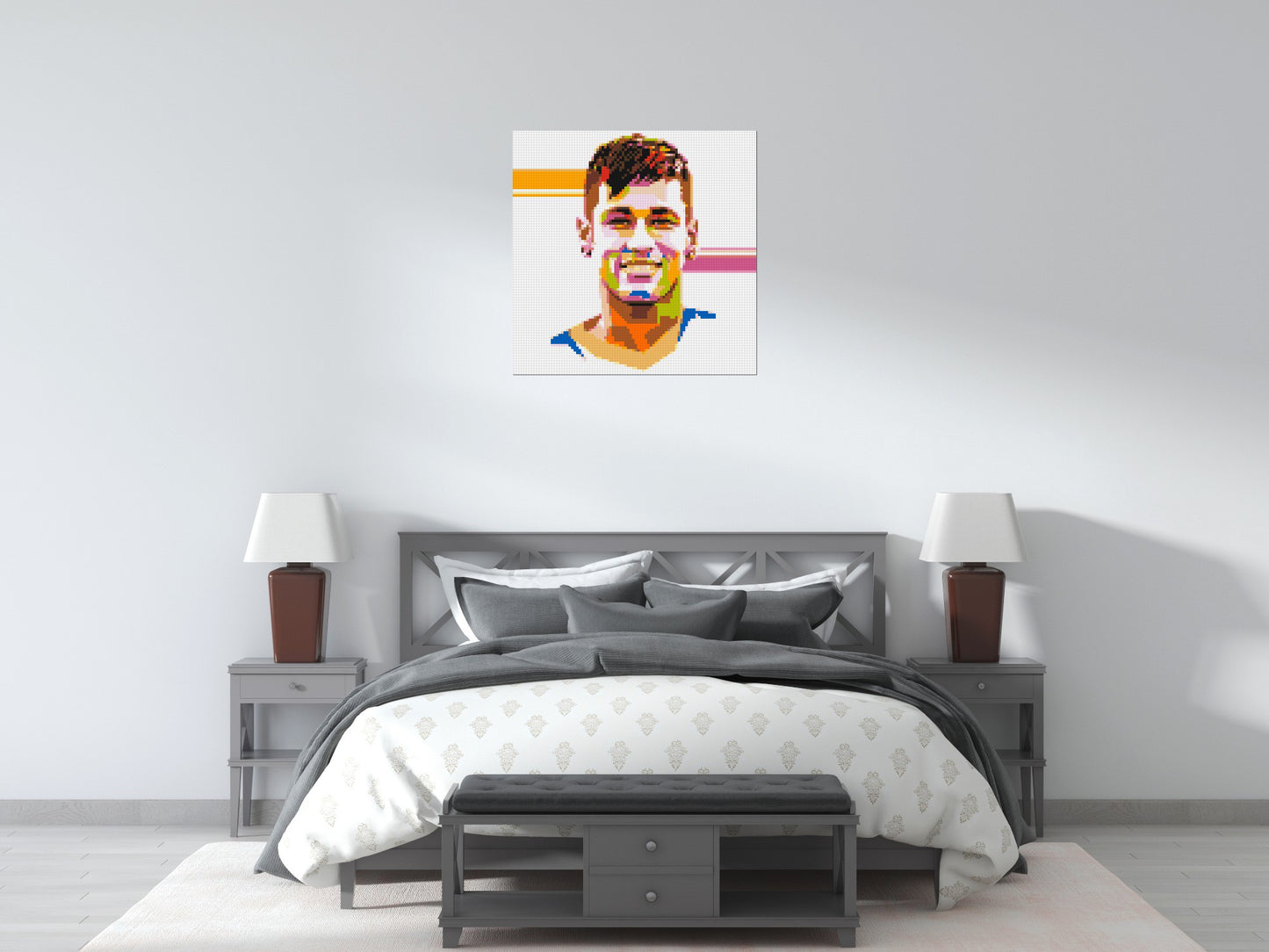 Neymar #2 - Brick Art Mosaic Kit 4x4 large