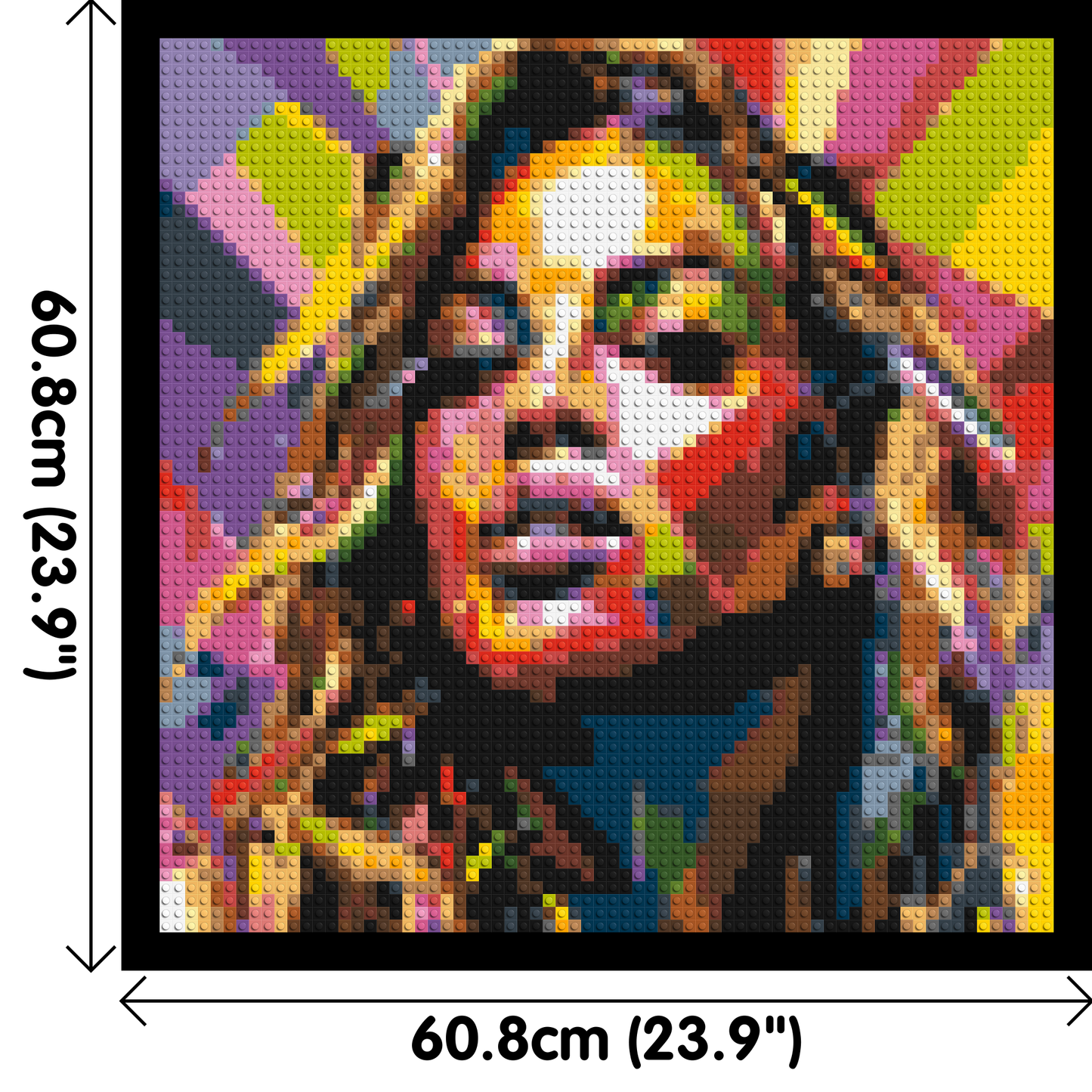 Beyoncé - Brick Art Mosaic Kit 3x3 large