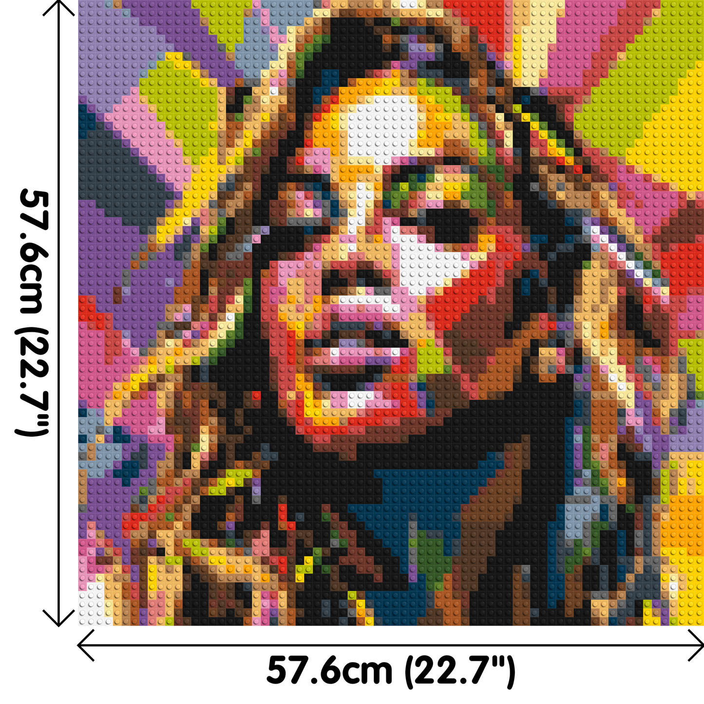 Beyoncé - Brick Art Mosaic Kit 3x3 large