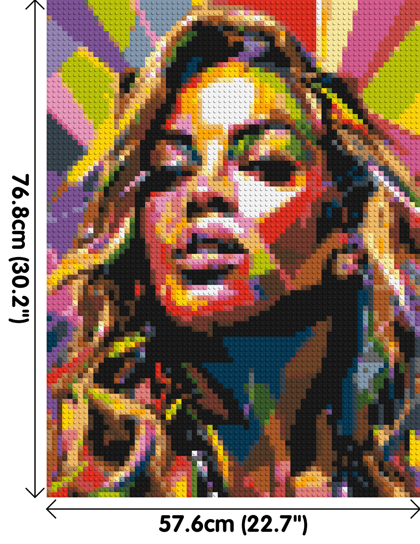 Beyoncé - Brick Art Mosaic Kit 3x4 large