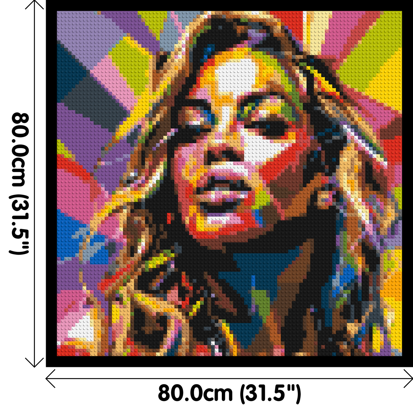Beyoncé - Brick Art Mosaic Kit 4x4 large