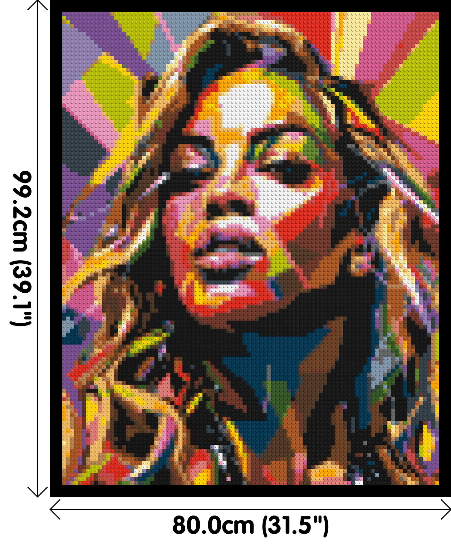Beyoncé - Brick Art Mosaic Kit 4x5 large