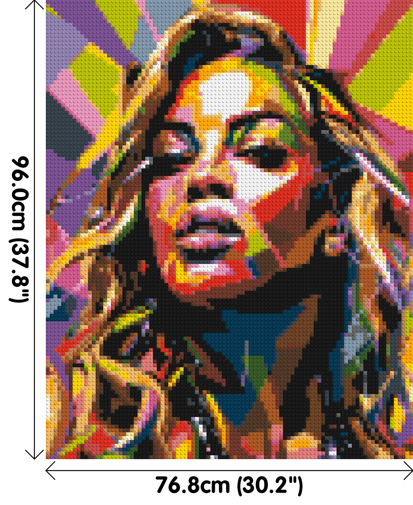 Beyoncé - Brick Art Mosaic Kit 4x5 large