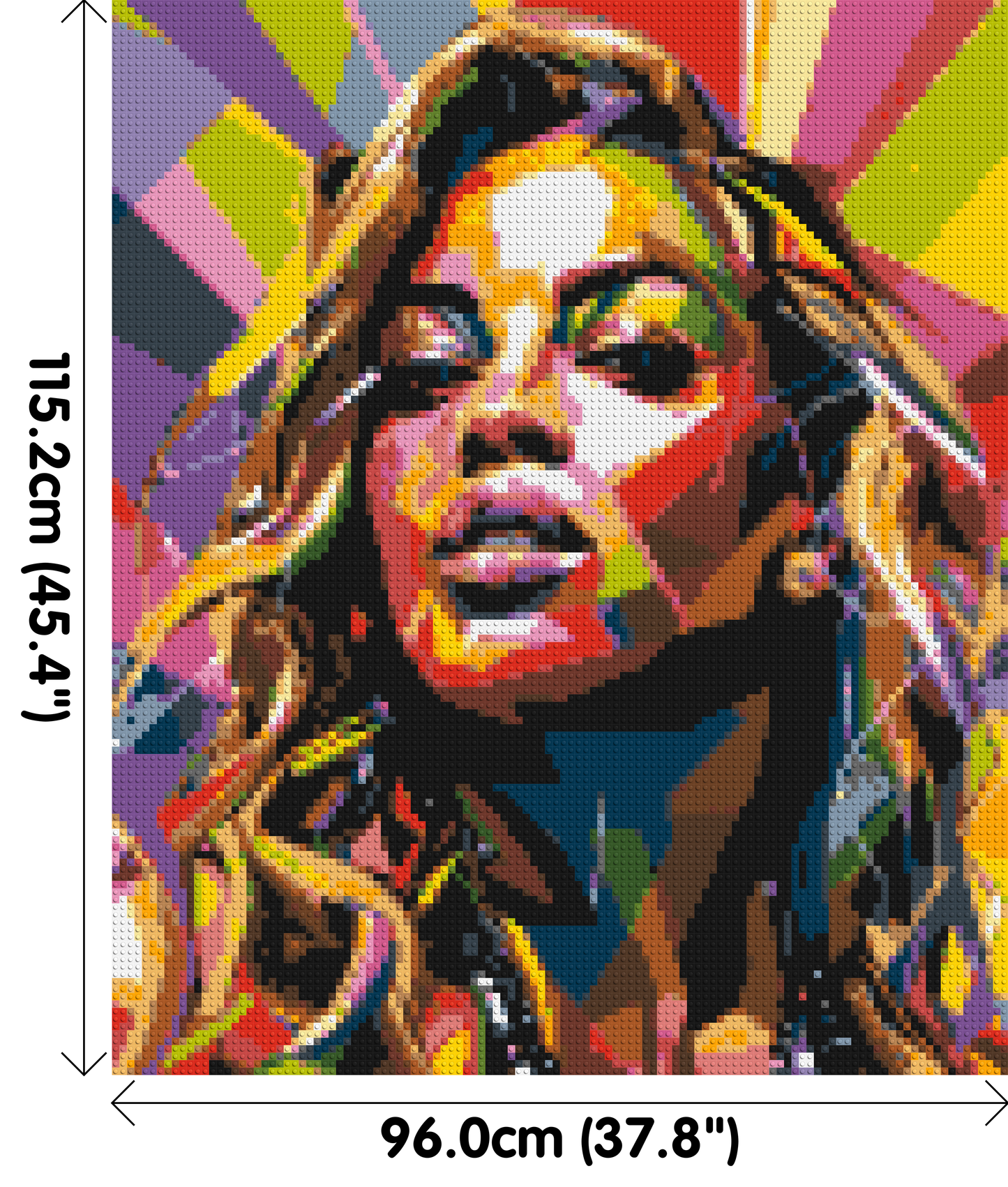 Beyoncé - Brick Art Mosaic Kit 5x6 large