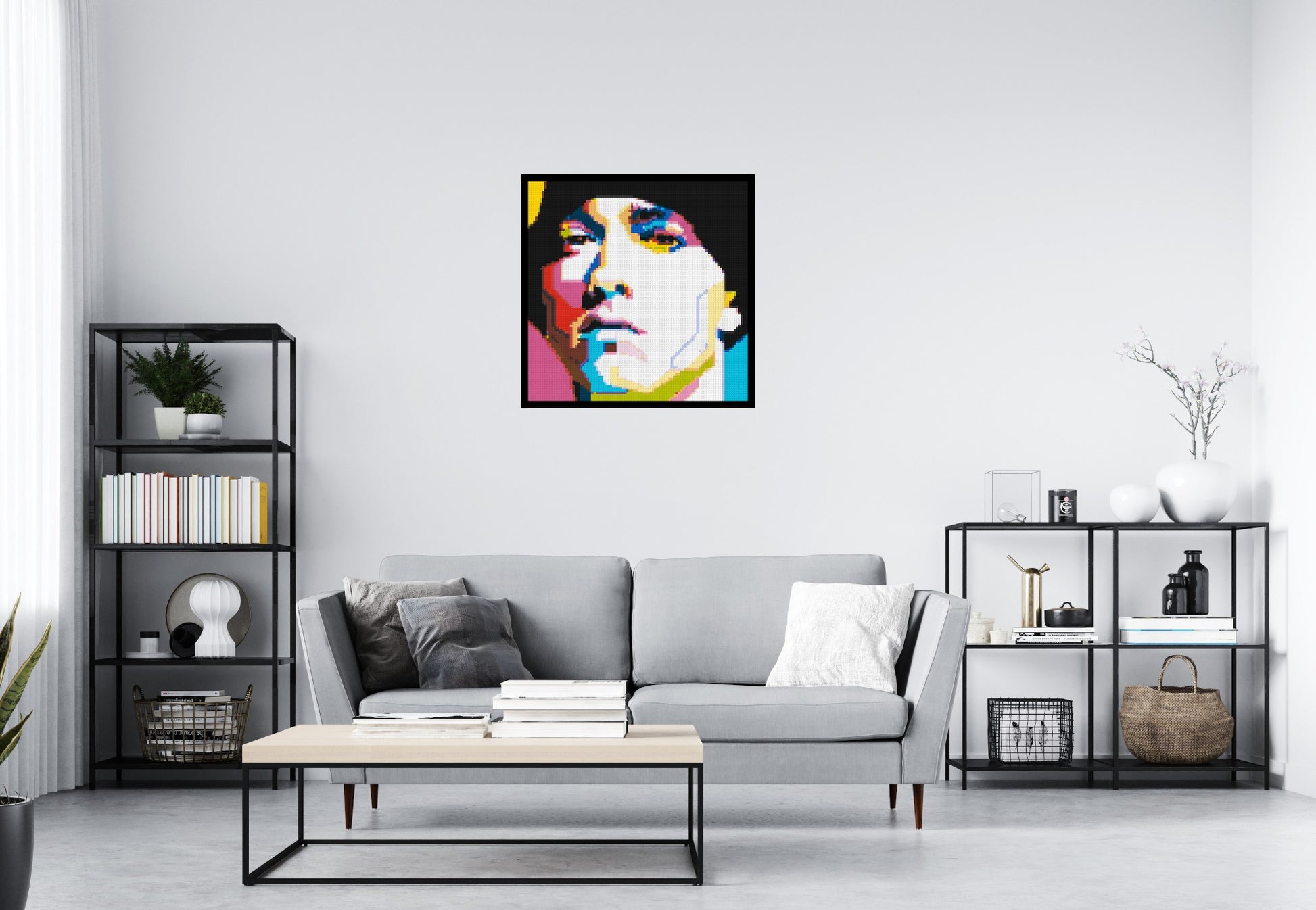 Eminem - Brick Art Mosaic Kit 4x4 scene with frame