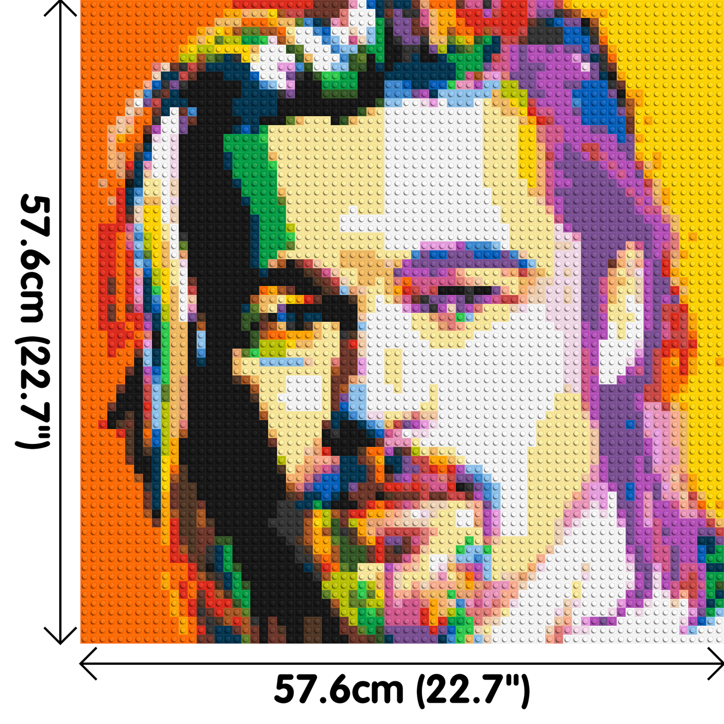 Brad Pitt - Brick Art Mosaic Kit 3x3 large